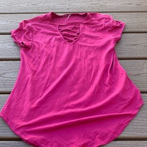 Medium shirt that opens down the middle.